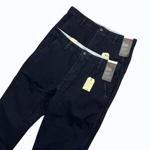 Levis XX Chino Authentic Relaxed Pants Navy Blue Mens 34x32 Straight Leg Cotton